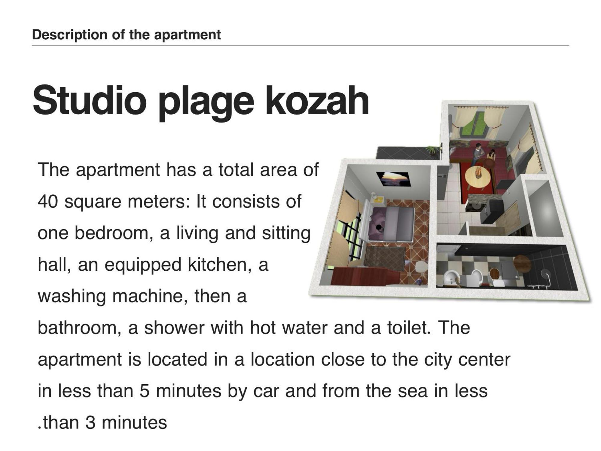 Studio Plage Kozah Tanger Exteriér fotografie